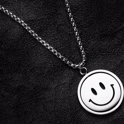 Nitant Happy & Sad Rotating Necklace Pendant Chain-picture-40