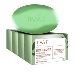 Jiva Set Of 4 Ayurveda Neem Soap For Deep Cleansing 100 g Each-33