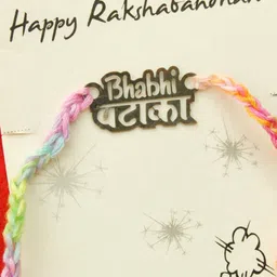 BeAbhika Bhabhi Pataka Quirky Rakhi with Roli Chawal Capsules-image-11