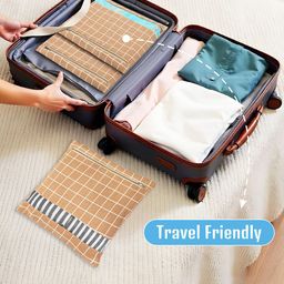 Kuber Industries Brown Set of 6 Regular Drawer Organiser Organisers image 3