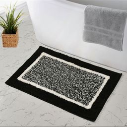 GBL COLLECTION Black & White Rectangular Floor Mat-image-92