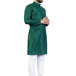 ANUJ FASHION Men Solid A-Line Kurtas-picture-15