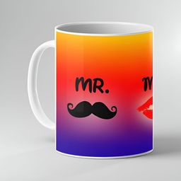 Keviv Multicoloured Text or Slogans Printed Ceramic Glossy Mugs Set of Cups and Mugs-image-24