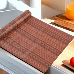 Aura Coffee Brown Set of 1 Water Resistant Shelf Liner Organisers-9