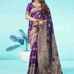 Melok Woven Design Zari Art Silk Banarasi Saree-image-65