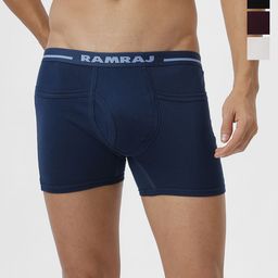Ramraj Men Pack of 4 Solid Cotton Fine Jersey Target Trunks-22