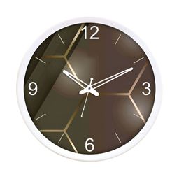 RANDOM Brown & White Printed Contemporary Wall Clock-85