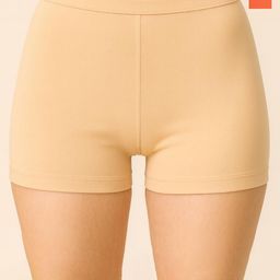 CKARFE Pack Of 2 Combed Cotton Mid-Rise Boy Shorts Briefs CF SBT-33 Peach,Skin XS-2-picture-45