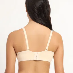 PARKHA Pack of 2 Colourblocked Medium Coverage Heavily Padded Non-Wired Push-Up Bra image 3