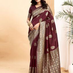 KALINI Woven Design Zari Banarasi Saree-image-25