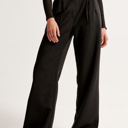 Chemistry Women Relaxed Straight Leg High-Rise Pleated Regular Trousers-picture-18