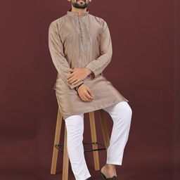 Leipzig Fashion Men Viscose Rayon Kurtas-image-96