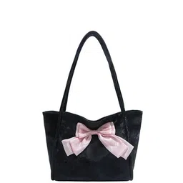 StyleCast x Revolte Women Solid Swagger Bow Detail Shoulder Bag-38