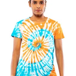 LAPPEN FASHION Women Dyed Pockets T-shirt-image-59