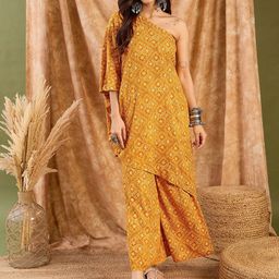 InWeave Women Ethnic Motifs Printed A-Line Kurta with Palazzo-image-24