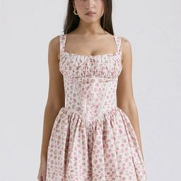 bebe Women Floral Printed Fit & Flare Mini Dress-image-67
