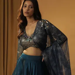 ARPITA SULAKSHANA Embellished Sequinned Made to Measure Lehenga & Blouse With Dupatta image 2