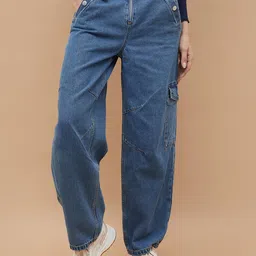 Ginger by Lifestyle Women Pure Cotton Mom Fit Jeans-image-51