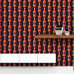 ArtzFolio Printed UV-Resistant Anti-Bacterial Bottle Pattern Peel & Stick Wallpaper-image-33