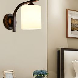 KINIS Black & White Metal Cylinder Shaped Wall Lamp-34