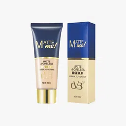 CVB Matte Me +Poreless Normal To Oily Skin Foundation - 60 ml - Soft Ivory 02 image 5