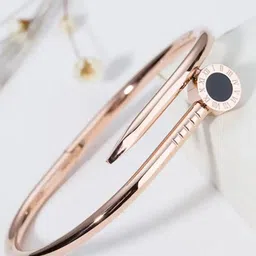 DIVASTRI Women Rose Gold-Plated Bangle-Style Bracelet-picture-53