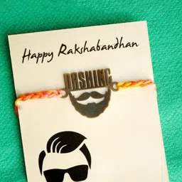 BeAbhika Dashing bhai Rakhi with Roli Chawal Capsules & Card-image-17