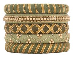 Taasha Craft Set Of 5 Threads Bangles image 3