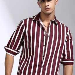 HIGHLANDER Men Striped Casual Shirt-image-51