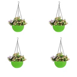 Rattan Hanging Planters Pot with Metal Hanging Chain-image-15