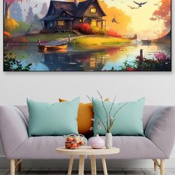 DEKORSTATION Multicoloured Canvas Painting-image-75