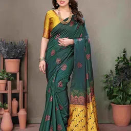 CATCHY FOREVER Silk Blend Designer Banarasi Saree-image-69