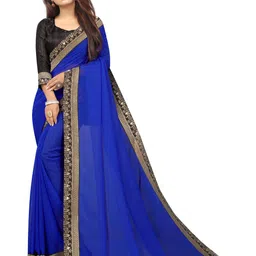 limtd Zari Pure Georgette Saree-picture-4