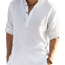 Bellstone Men Cotton Solid Regular Fit Casual Shirts-picture-7