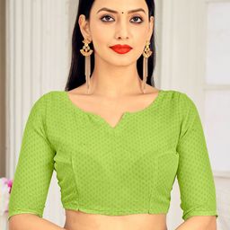 Anouk Rustic Striped Pure Georgette Dabu Saree image 2
