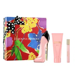 Carolina Herrera 3Pc Women Good Girl Blush EDP 80ml -Body Lotion 100ml & Megaspritzer-10ml-image-99