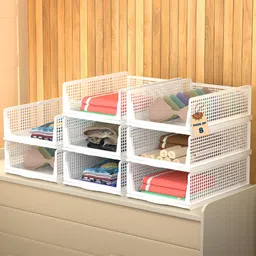 RUBOXA White Set of 6 Regular Multi-Utility Organisers-image-67