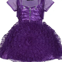 Wow Princess Cape Sleeve Net A-Line Dress-8