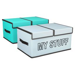Kuber Industries Grey Set of 2 Regular Multi-Utility Organisers image 2