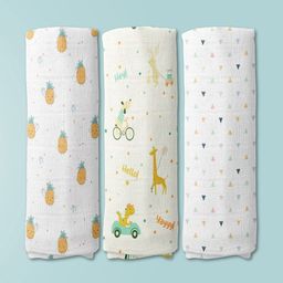 haus & kinder Set Of 3 Jungle Party Collection Swaddles-image-16