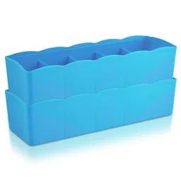 Kuber Industries Blue 2 Pieces Regular Drawer Organisers-13