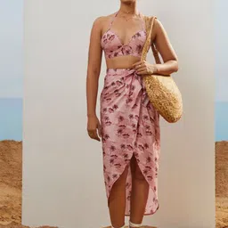 CMGE Tropical Printed Effortless Ready-To-Wear Casual Sarong-31
