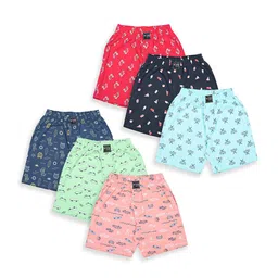 Revvo Junior Pack Of 6 Printed Pure Cotton Basic Briefs + 701-image-56