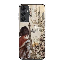 QRIOH Paris Vogue Printed Lightweight Silicone Samsung Galaxy A25 5G Glass Back Case-image-83