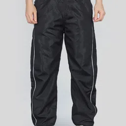 Raxedo Men Striped Relaxed Fit Baggy Parachute Joggers-picture-17