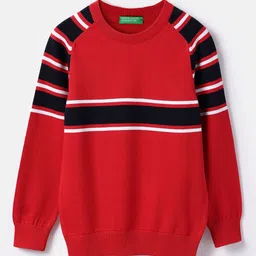 United Colors of Benetton Boys Striped Pullover Sweatshirt-picture-48