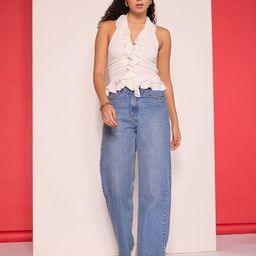 Uptownie Ruffled Halter Neck Top-image-24