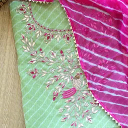 Weaves of Tradition Embroidered Unstitched Dress Material-image-11