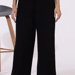 W Women Regular Fit Parallel Trousers-image-35