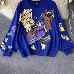 Alamode By Akanksha Women Blue Quirky Cute Sweatshirt - Luxury Collection-picture-22